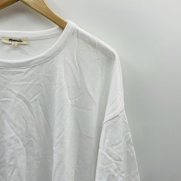 Madewell Womens Size XL 100% Cotton Relaxed Boxy Tee in White $52 NS573 1064 - Picture 4 of 8